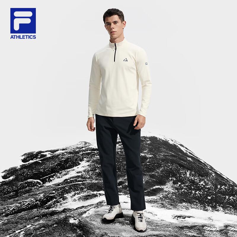 FILA Men's Fleece-Lined Half-Zip Knit Long Sleeve Top