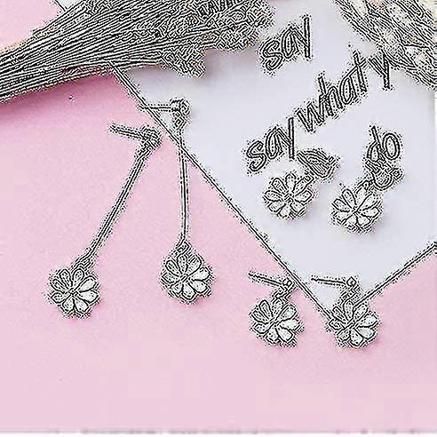 Daisy Flower Stud Earrings.cute Chrysanthemum Dangle Earring Little Sun Flower Drop Earring For Women Girl's Jewelry Short -