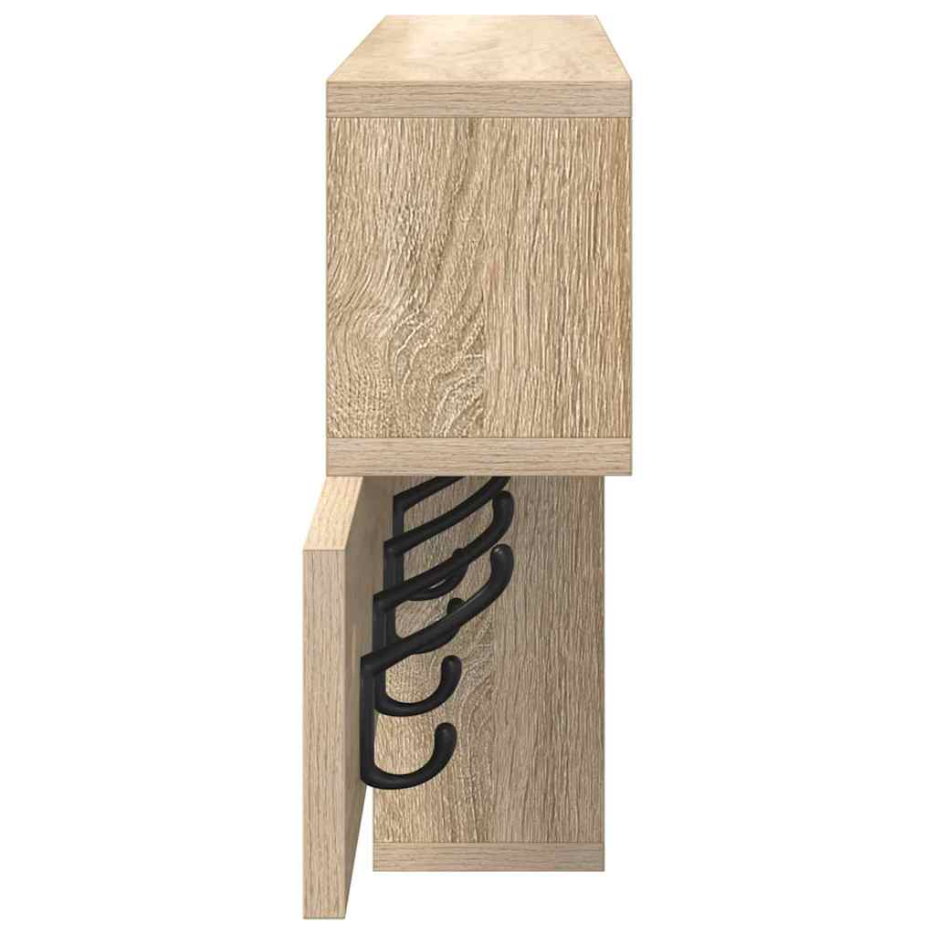 Wall Mounted Nightstand Sonoma Oak 100 x 12 x 43.5 cm