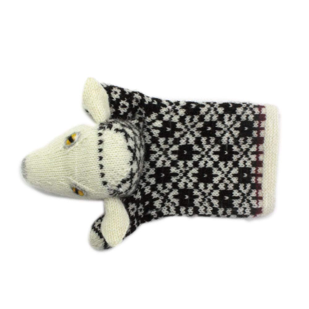 Sheep (White) Puppet Knitting Kit / Traditional Estonian Knitted Doll from "Anu & Anu's Animal Knits"