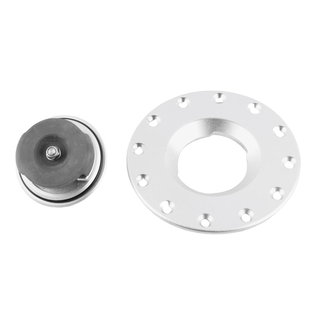 77mm Car Fuel Cell Twist Cap Oil Gas Tank Filler Cover Flush Mount 12 Bolts Universal