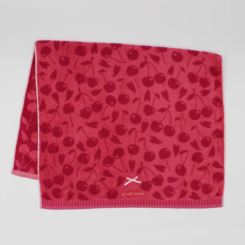 JILLSTUART Towel Museum Towel Gift Set (Pink and White) - Includes Towel Handkerchief and Bath Towel (Product Code: 58-3159300)