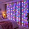 LED Curtain Lights Copper Wire USB Powered Remote Control Timer IP68 Waterproof