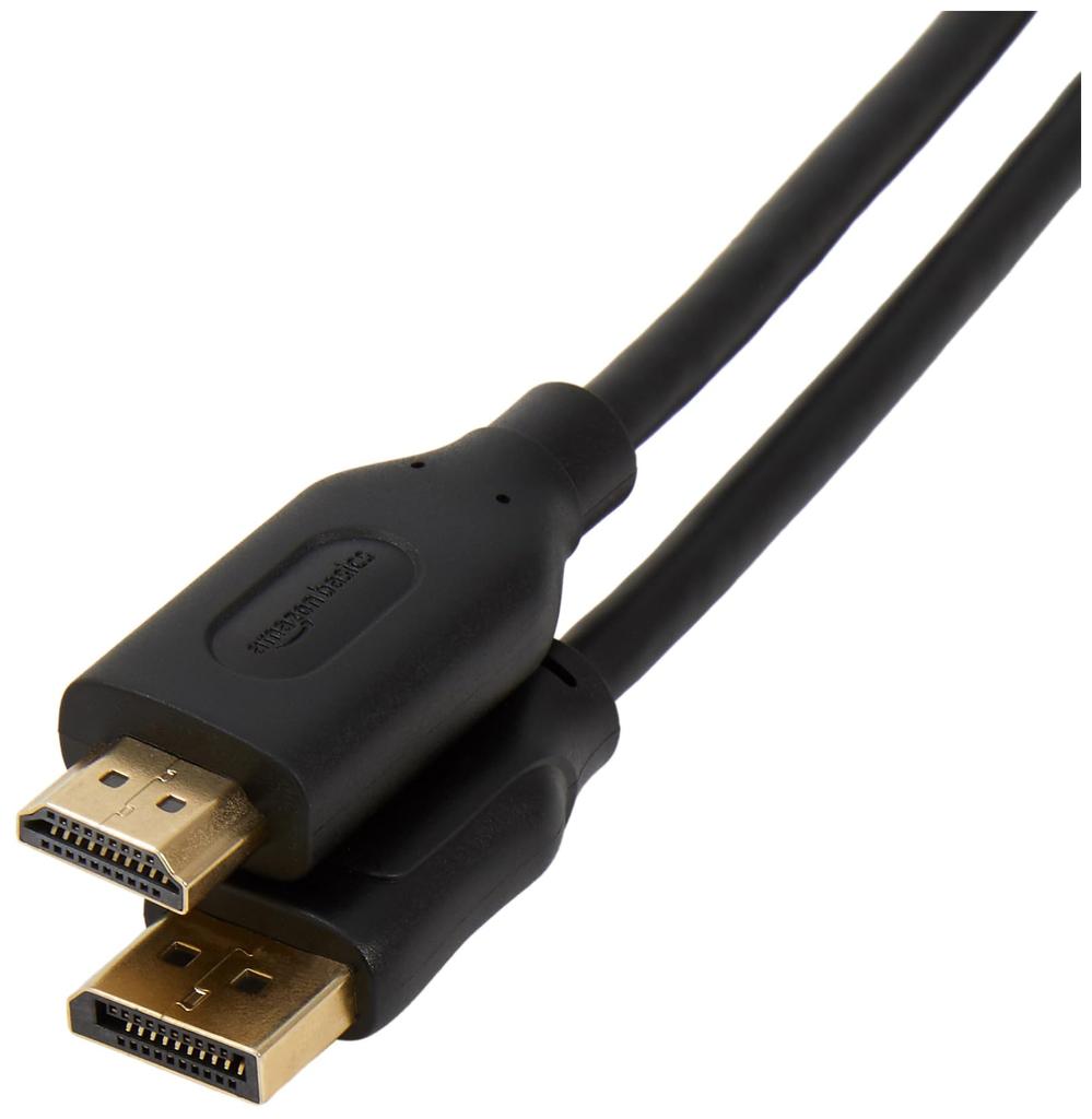Amazon Basics DisplayPort to HDMI Conversion Cable, 4K@30Hz, Unidirectional Transmission, 3.0m, Black
