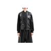 Armani Exchange Color Block Stand Collar Zip Long Sleeve Jacket Women Jackets Black 3DYB09-YNYJZ1-1200
