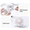 Mini Cooling Fan Adjustable Angle Strong Airflow Low Noise Rechargeable Solar Powered Fan Clip-on Hat Fan