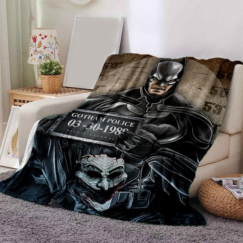 

Gotham Police Mugshot Poster - Batman & Joker Art PrintPrint Blanket, Soft Blanket For Sofa Office Bed And Travelling Daughter Birthday Gift 130cm×150cm（50in×60in）