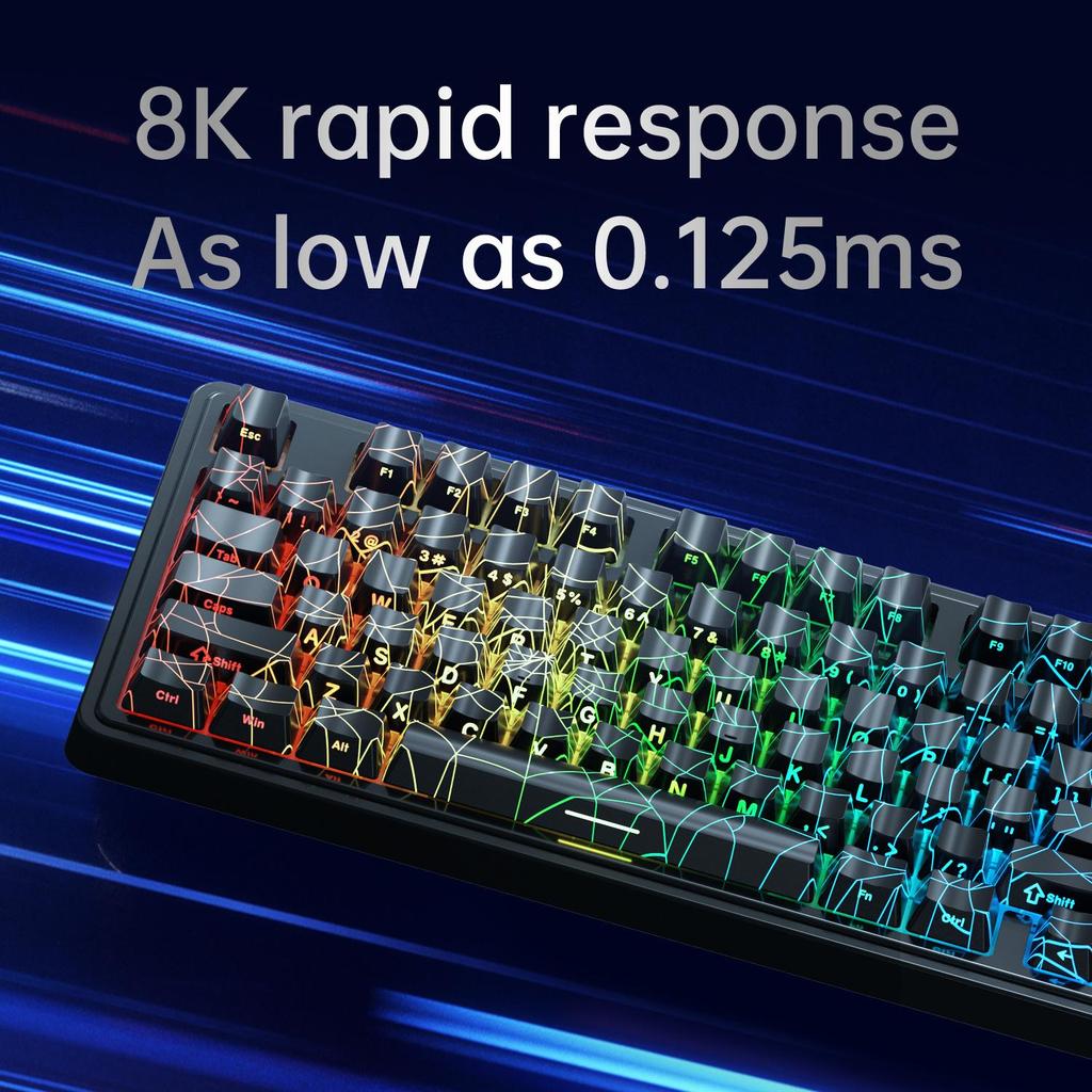 Ajazz AK980 MAX Gaming Keyboard Backlit RGB Wired