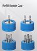 Xin Tester Refill Bottle Cap GL45 1-4Holes Stainless Steel Refill Bottle Reagent Open Top Media Bottle Screw Caps