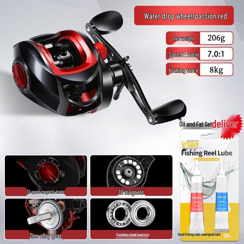 Full Metal Anti-Backlash Baitcasting Fishing Reel for Long Casts