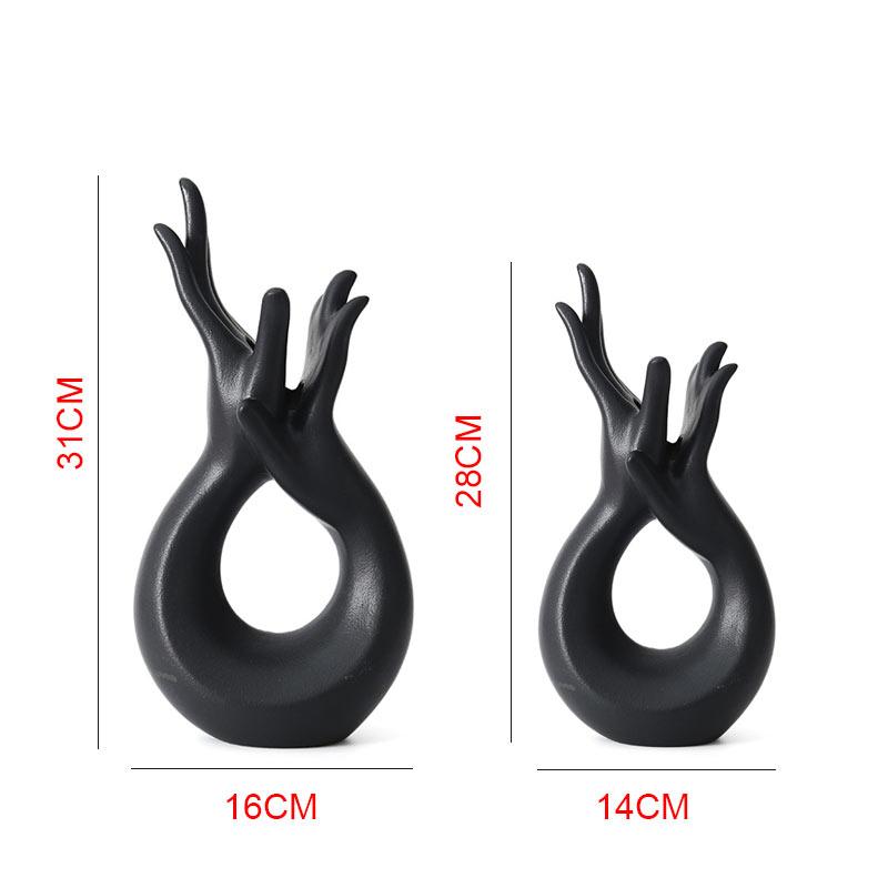 Ceramic vase dried flower vase Dry Flower Arrangement Office Home Decoration Accessories Living Room Decoration Ornaments