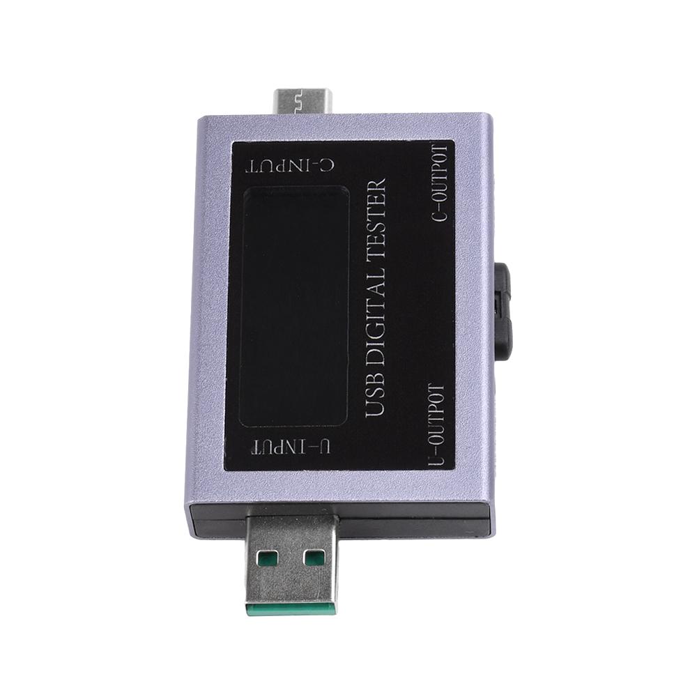 DC 4.5-50V USB+Type-C Tester LED Display Voltmeter Ammeter TYPE-C Fast Charge Detection Trigger Capacity Measurement