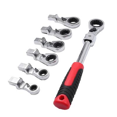 Flexibler Ratschenschlüssel Satz 8-19mm Kombinations-Flexschlüssel mit Anti-Rutsch-Griff