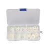 250PCS Nylon Washers M2 M2.5 M3 M4 M5 M6 M8 Nylon Washers Plastic Insulation Spacers Seals Black White Set Gasket Ring Kit
