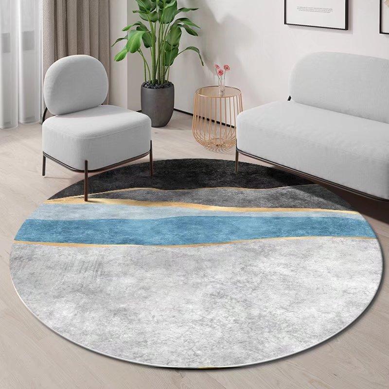 Non-slip Geometric Rotundity Carpet Soft Abstract Rug for Living Room Bedroom Washable Kids Home Decor