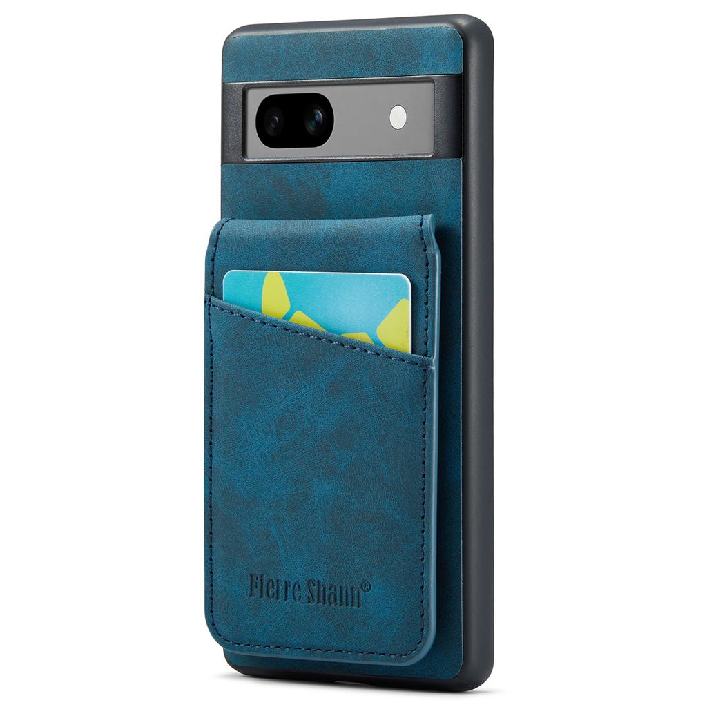 For Google Pixel 8a Cell Phone Case RFID Blocking Card Slots PU+TPU Cover