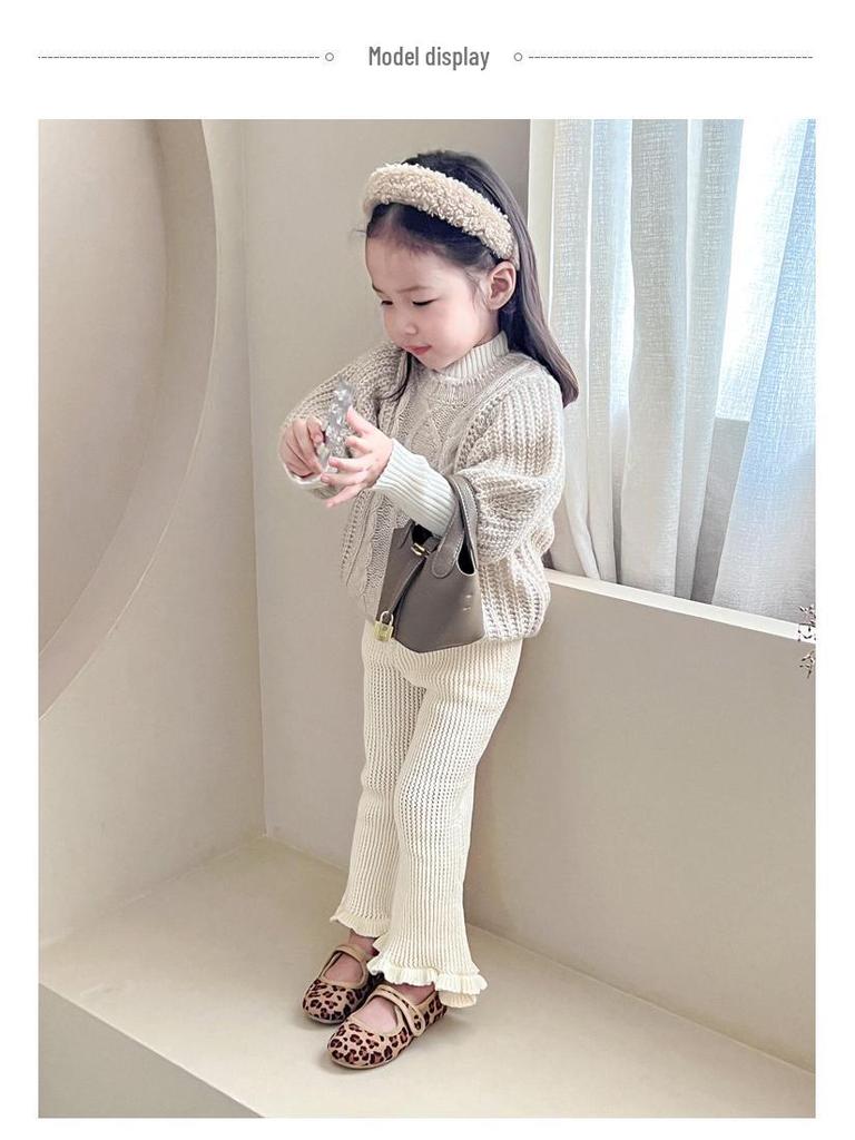 Trendige Mädchen-Umhängetasche mit Gemüsekorb: Herbst/Winter Handtasche & Geldbörse