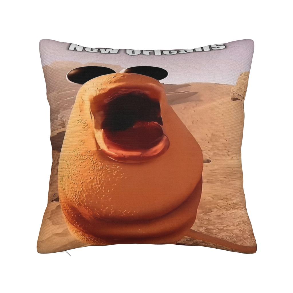 Marcus the Worm Funny Meme Printed Pillowcase Cushion Cover  Throw Pillow Cover Y2K Seat Decoration Zippered Multi-Size
