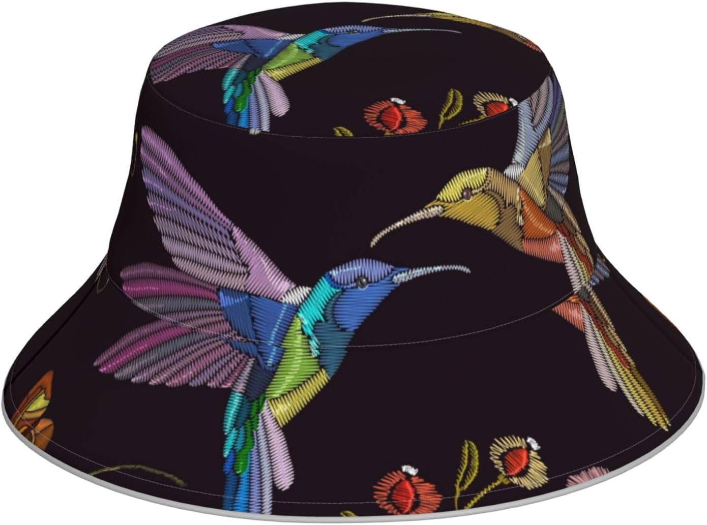 

Rainbow Mandala Print Bucket Hat Psychedelic Bohemian Pattern Sun Hat For Men Women Summer Beach Festival Outdoor UPF