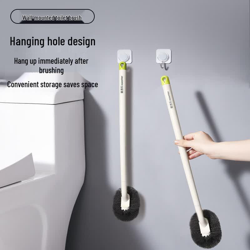 HoMettler Wall-Mounted Long-Handle Toilet Brush 1 Piece