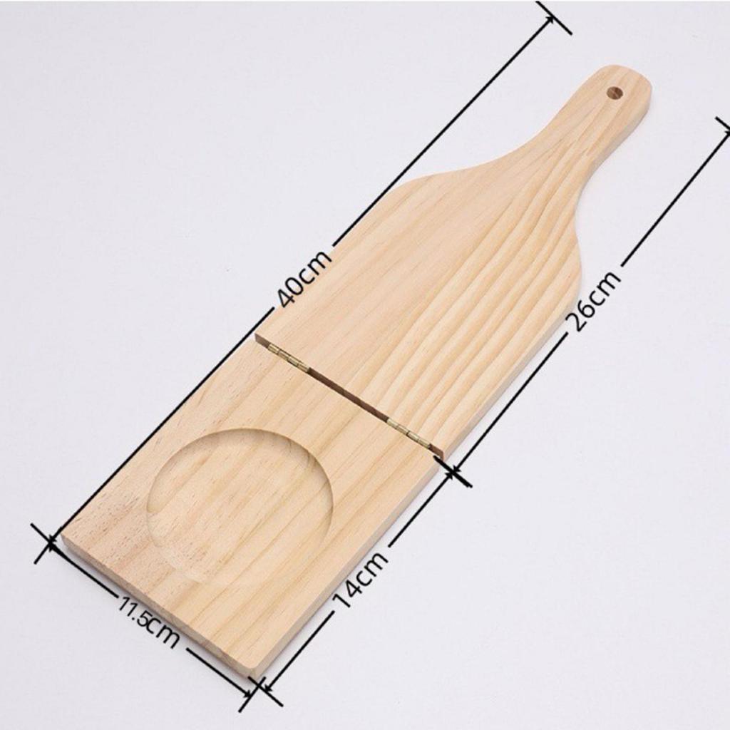 Plantain Press Wooden Masher Manual Food Crusher Rustic Potato Ricer for Homemade Meal Preparation