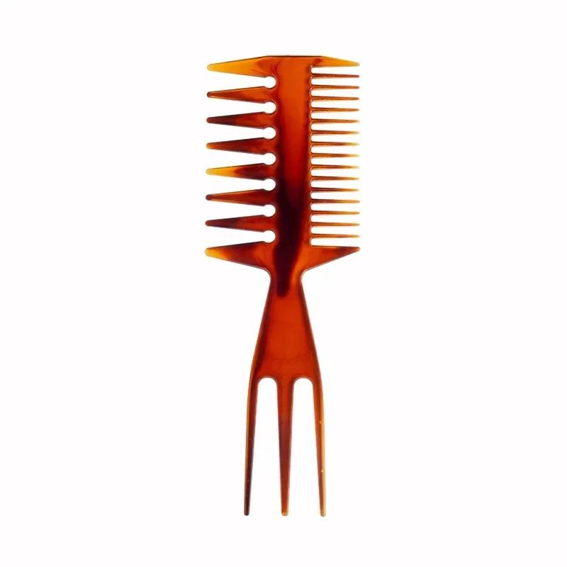 Men Comb Oil Hairdressing Wide Wave Teeth Styling Comb Afro Tail Pick Hair Texture Hairbrush Barbershop Professional Accessories