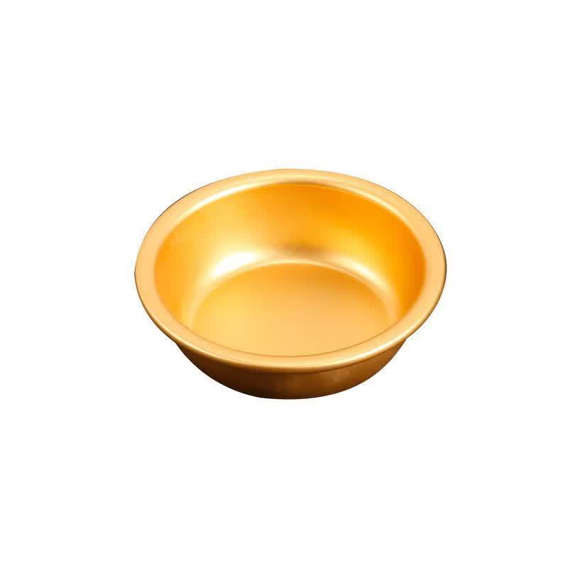 

Round Gold Stainless Steel Condiment Dish Set