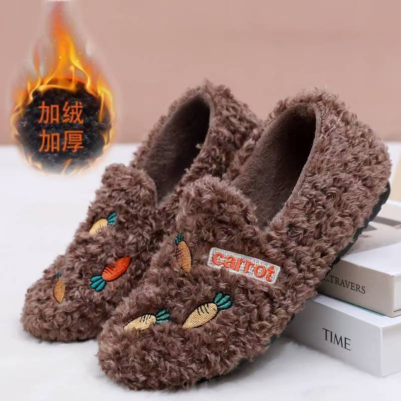 New Mao Mao shoes women's winter warm and velvet women's shoes cotton shoes fashionable versatile Doudou shoes