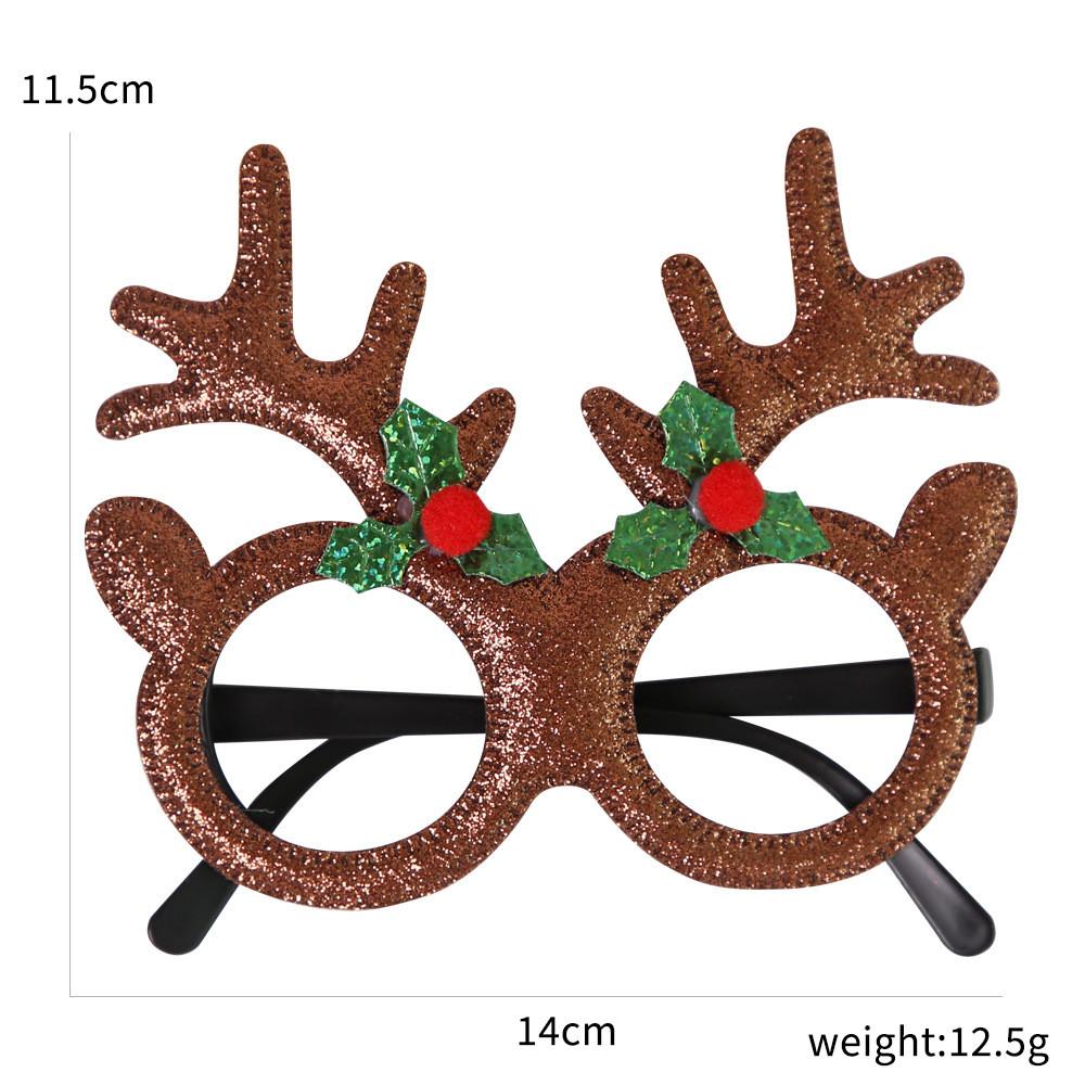 Handmade Plastic Colorful Christmas Glasses Perfect For Kids Featuring Cheerful Santa And Designs Reindeer