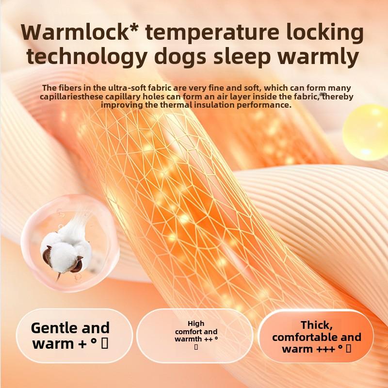 Autumn and Winter Dog Elk Tent Yurt Kennel Warm Thickened Closed Cat Litter Pet Litter