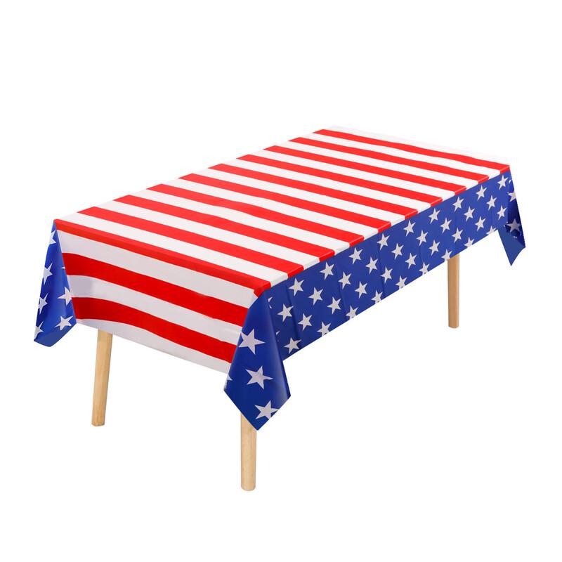

OIMG Independence Day Stars & Stripes Party Tablecloth 3-Pack