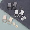 2 Stück Metall D-Ring Tasche Seitenverbinder Schnallen mit Schrauben Handtasche Lederband Griff Kette Haken Verschluss Diy Bastelzubehör