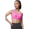 Saucony Solid Color Full Coverage Adjustable Intensity Support Running Sports Bra Women underwear Bright-Pink SC1230128B-PK08