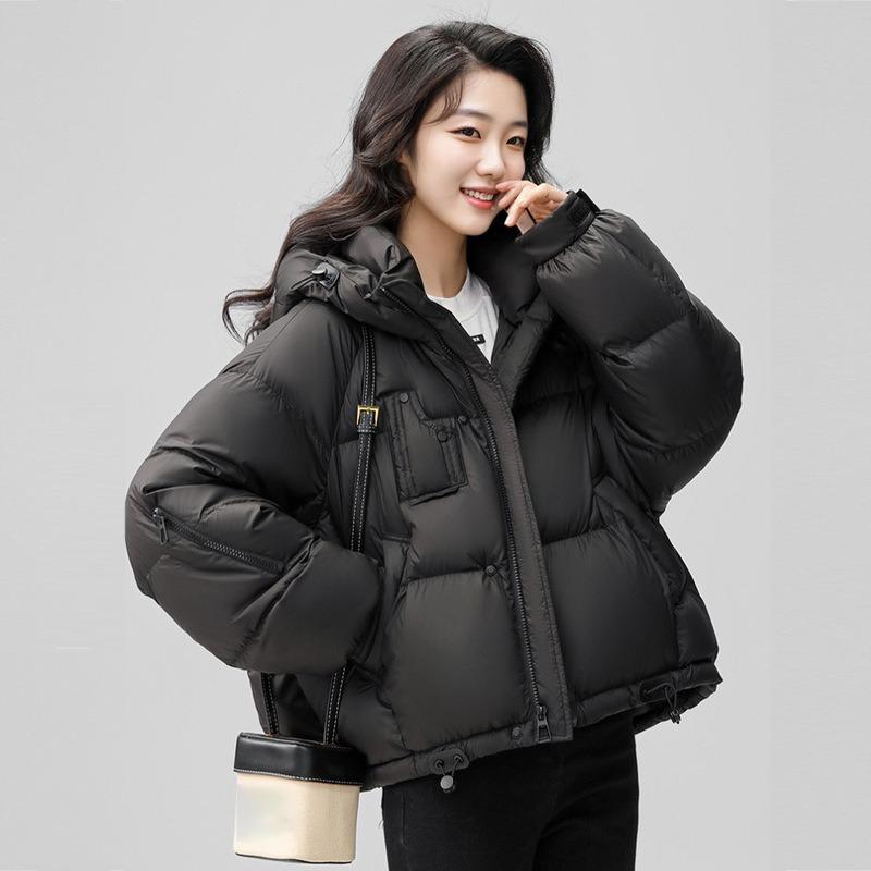 Down Jacket Women's New Short White Duck Down Bread Jacket Light Women's Down Jacket