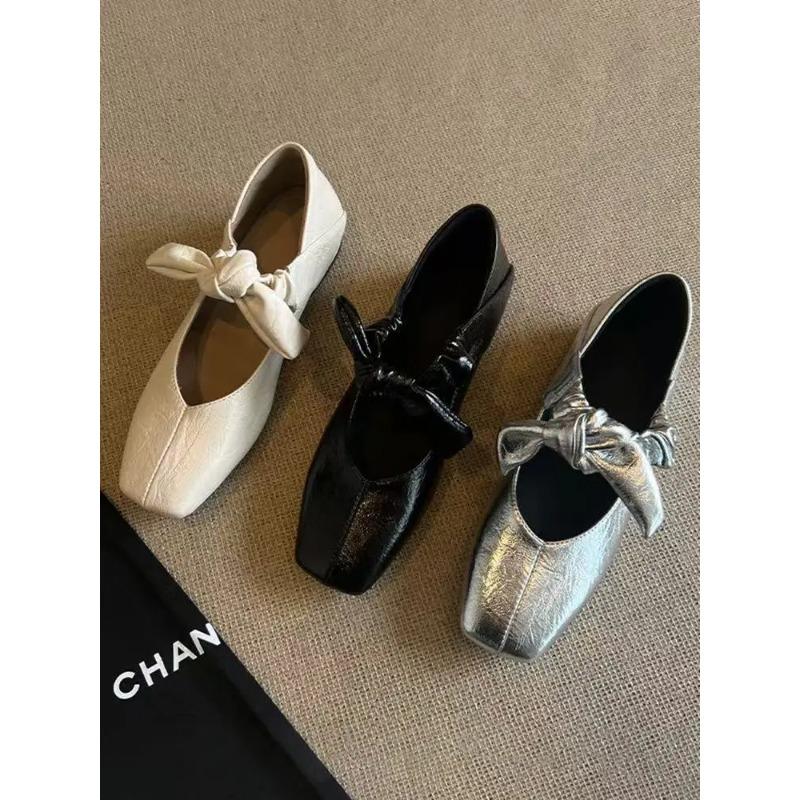 Fashion Mary Janes Ballet High Heels Shoes Women Square Toe Sandals 2025 Trend Loafers Summer Elegant Shallow Dress Zapatos De Mujer