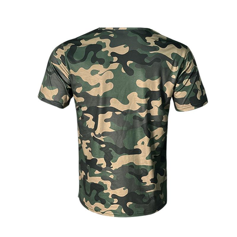 V-neck Slim Sexy Camo Casual Sports Trend Men's T-shirt