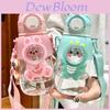 Plastic Kids Water Bottle With Straw And Cartoon Design For School And Travel