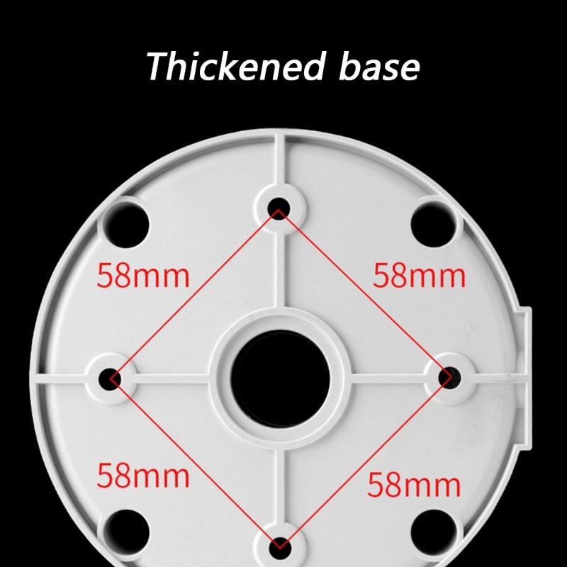 Plastic Dome Camera Mounting Bracket With Concealed Cable Design For Ceiling Wall Installation Flip Cover Security Camera Holder