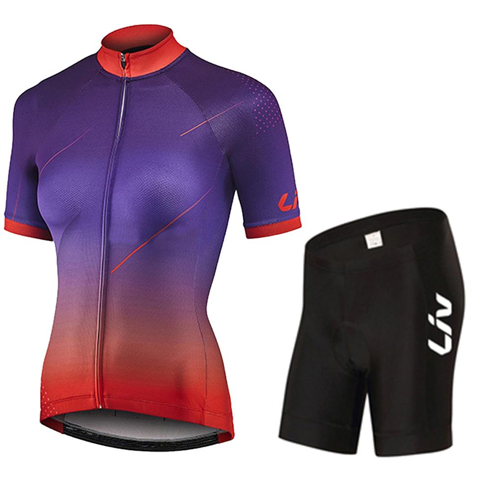 2026 Pro Team Women LIV Cycling Set Summer Women MTB Bike Cycling Clothing Bicycle Clothes Ropa Ciclismo Cycling Jersey Set
