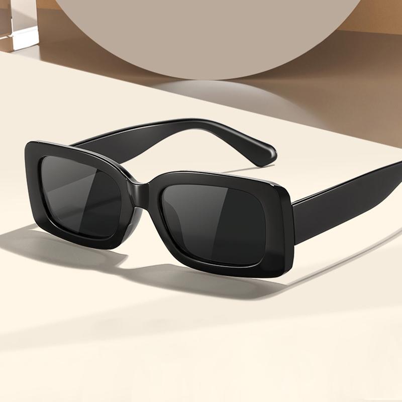 Popular Women's Sunglasses Trend Rectangle Big Frame Glasses Men Bar Party Hip Hop Eyewear