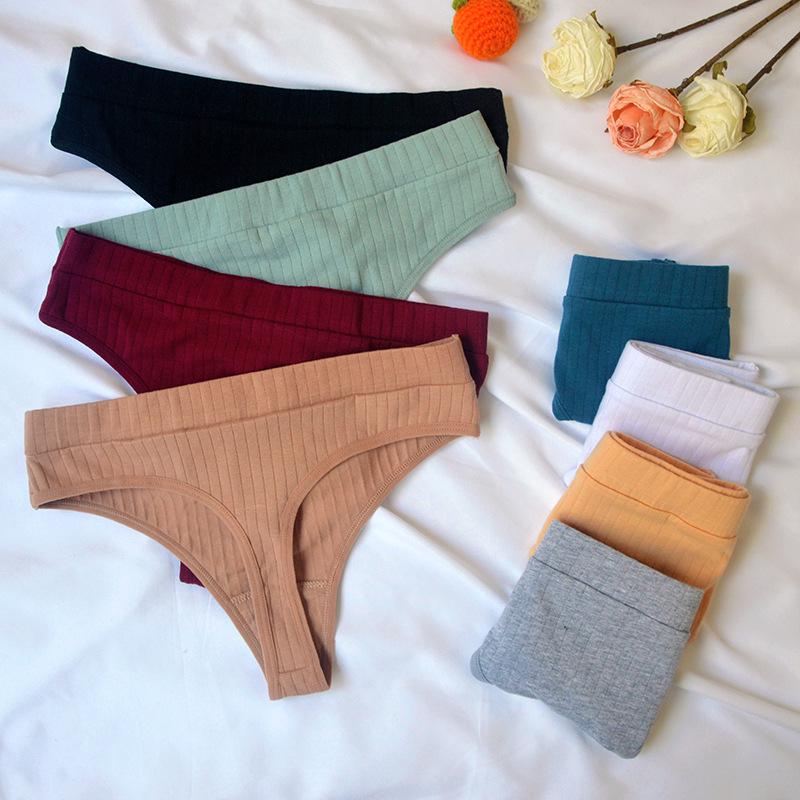 Women's Breathable Cotton Sports Thong - Sexy and Tempting Underwear