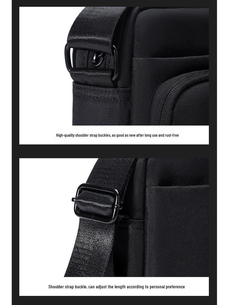 Japanese Style Men's Lightweight Minimalist Crossbody Bag - Trendy, Large Capacity Multi-compartment Niche Shoulder Bag