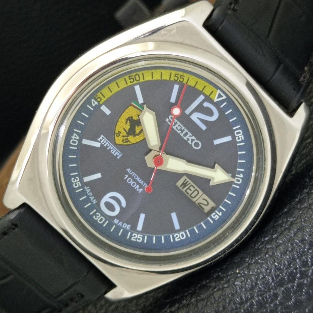 

SEIKO AUTOMATIC VINTAGE JAPAN 7009A MENS FERRARI DIAL WATCH a700520-5 R203-a700520
