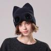 Men's And Women's Velvet Knitted Hats, Sunglasses, Warm Woolen Hats, Fashionable Flying Ski Hats