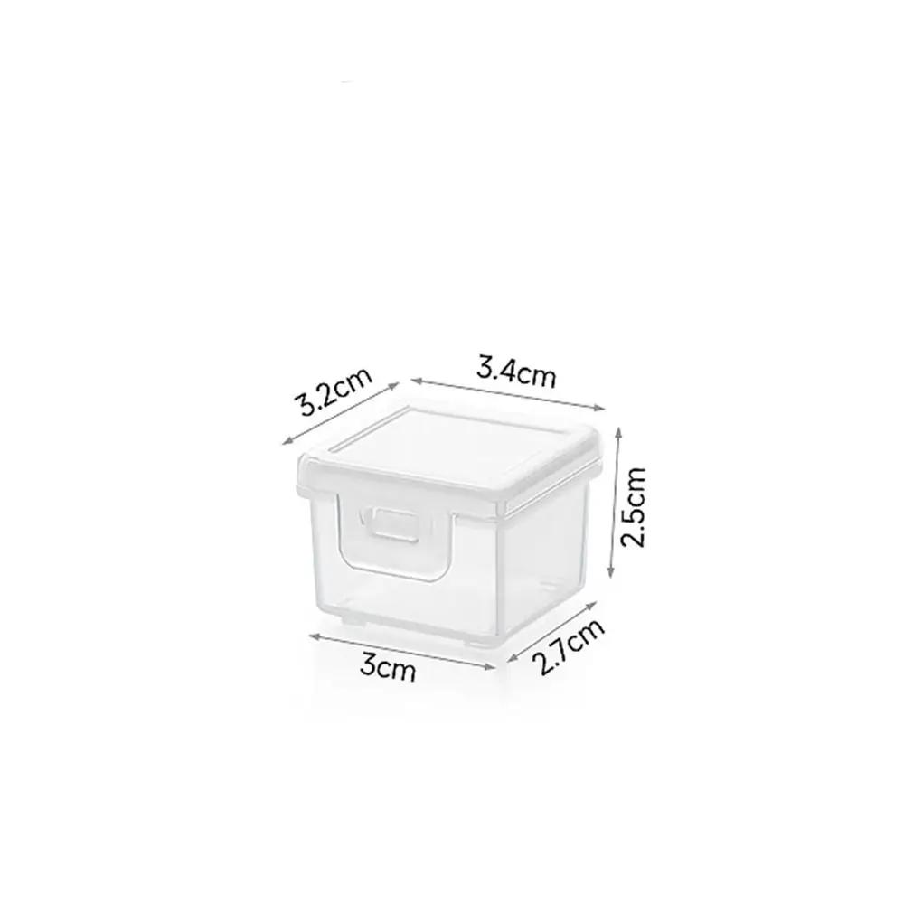 

with Lid Transparent Storage Box Plastic ID Card Organizer Storage Case Multi-purpose Photocard Small Thing Container