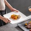 Nordic Ceramic Stone Texture Square Dinner Plate