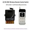 220V 30A Wireless Remote Control Switch for Water Pump, Motor, Range Hood, Exhaust Fan, and Sprayer.