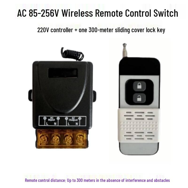 220V 30A Wireless Remote Control Switch for Water Pump, Motor, Range Hood, Exhaust Fan, and Sprayer.