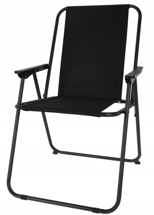 Camping chair 57x48x42cm Tourist folding black
