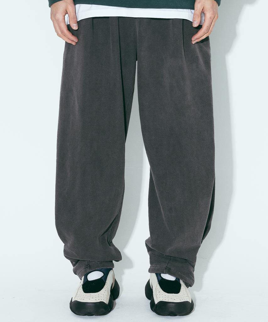 AGENT PEEK Agp Pigment Sweat Wide Pants Charcoal